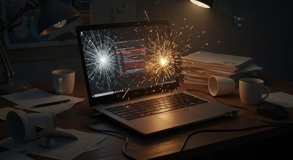 パソコンが壊れた