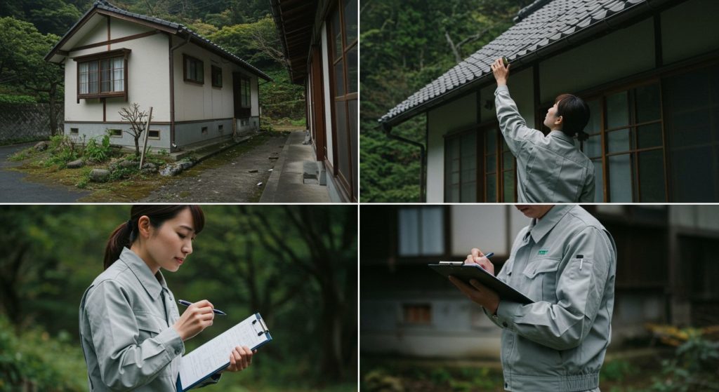 空き家の外回りの点検