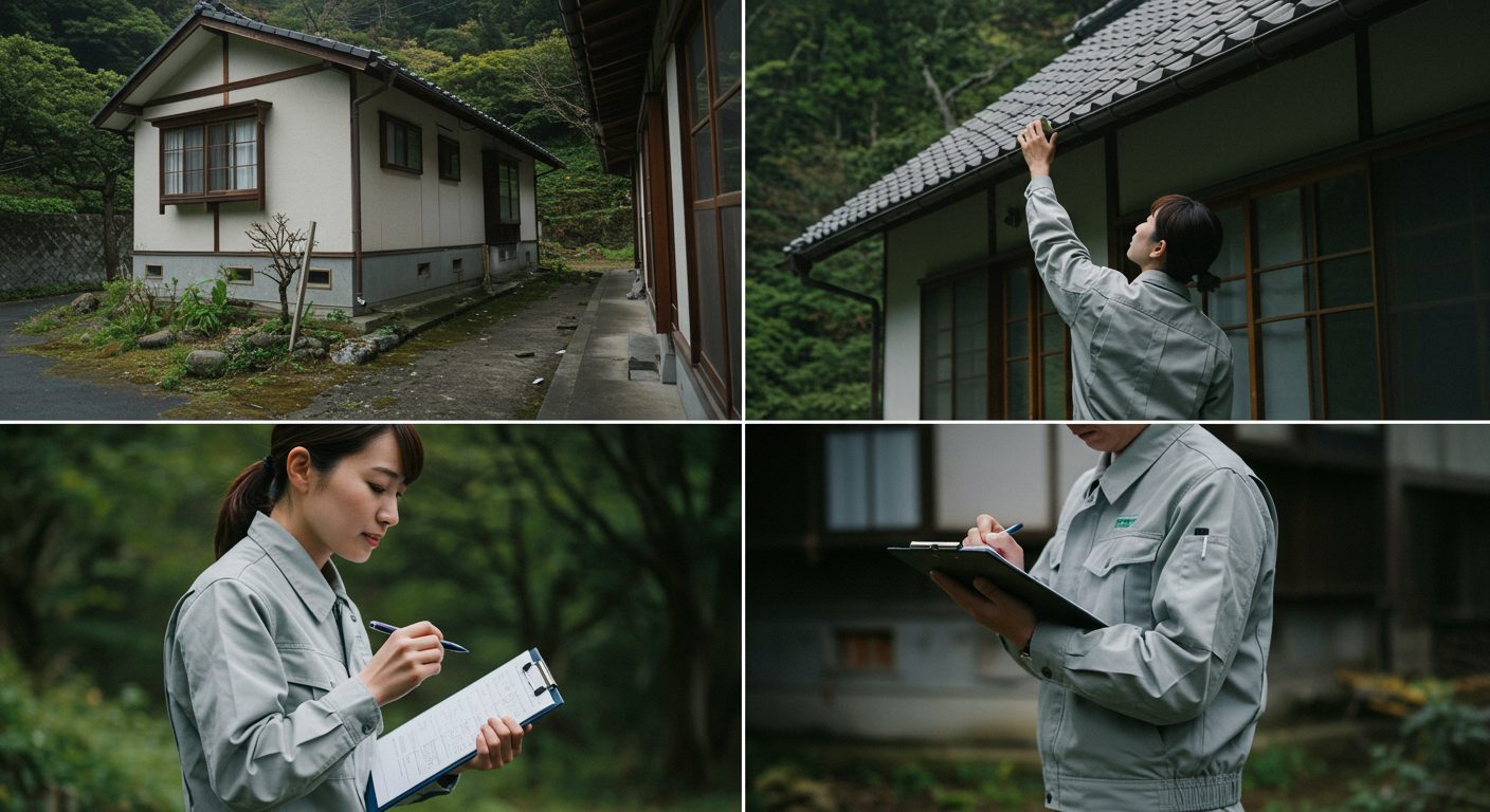 空き家の外回りの点検