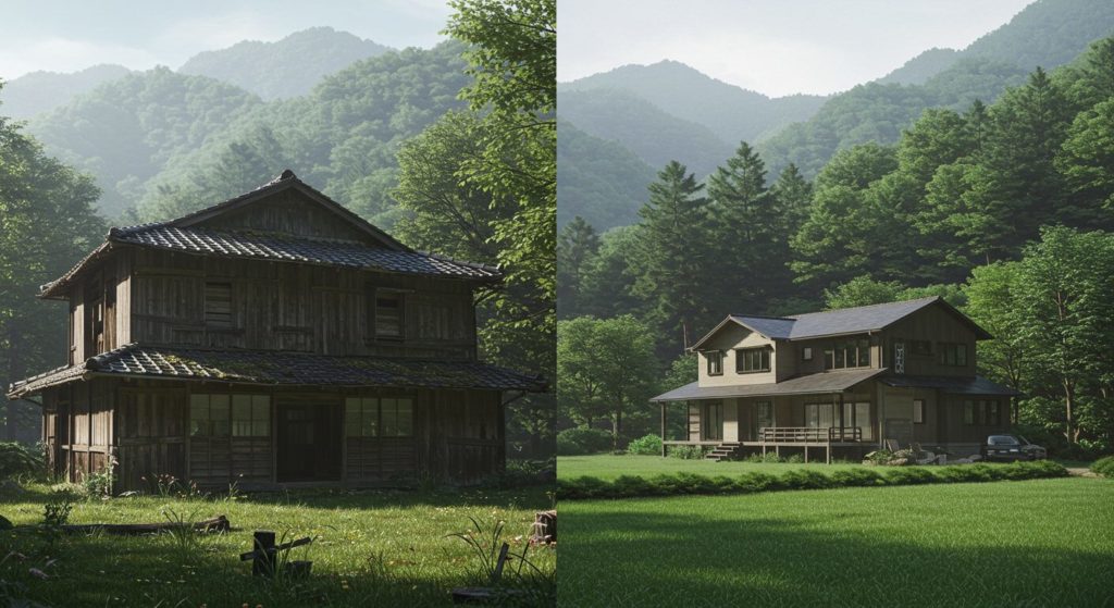 空き家と別荘の画像