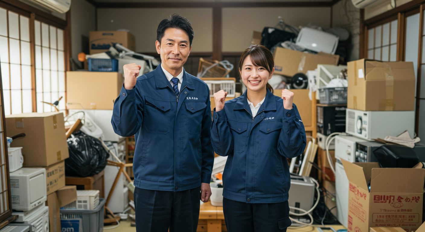 不用品回収業ホームページのトップ画像