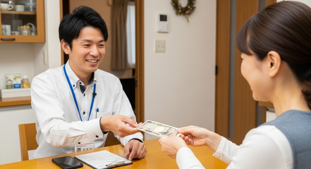 スマホ出張サポート業者がお金をいただいている