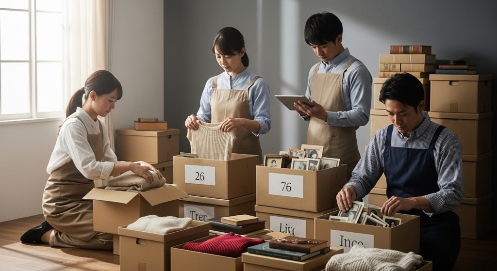 遺品の仕分け